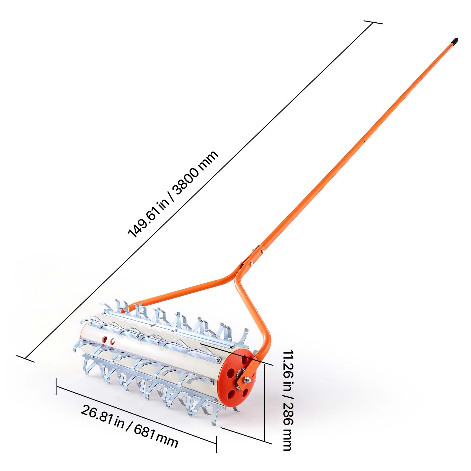 - 149.61 in / 3800 mm
- 26.81 in / 681 mm
- 11.26 in / 286 mm