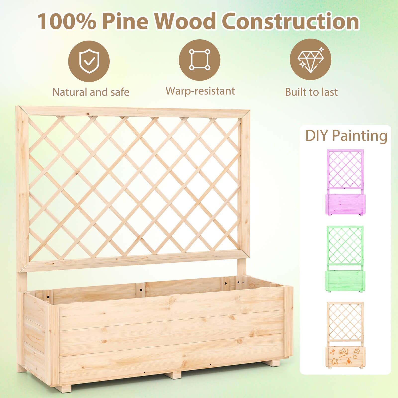 100% Pine Wood Construction

- Natural and safe
- Warp-resistant
- Built to last

DIY Painting