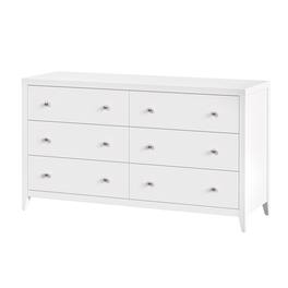 Butler Specialty - Dana 60 in. W Rectangular Wood 6 Drawer Dresser - White