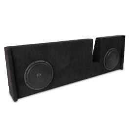 NVX - 2009-2018 Ford F-150 Extended Cab - 700W RMS Custom-Fit Loaded Dual 10" Sealed Subwoofer Enclosure - Black