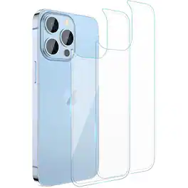 SaharaCase - ZeroDamage Tempered Glass Rear Housing Protector for Apple iPhone 13 Pro Max (2-Pack) - Clear