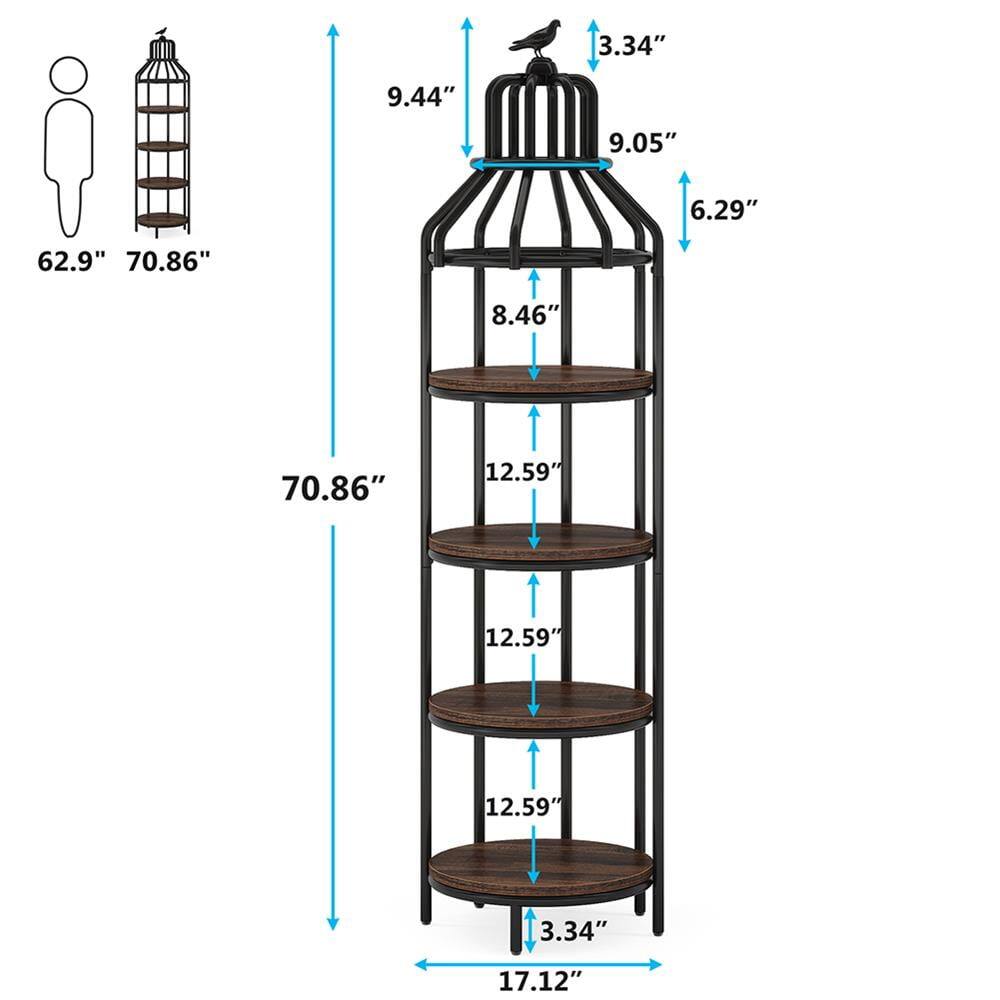 - Height: 70.86"
- Width: 17.12"
- Depth: 17.12"
- Top Shelf: 9.44" (Height) x 9.05" (Width) x 3.34" (Depth)
- Middle Shelf: 8.46" (Height) x 12.59" (Width) x 12.59" (Depth)
- Bottom Shelf: 8.46" (Height) x 12.59" (Width) x 12.59" (Depth)
- Total Height: 70.86"
- Width: 17.12"
- Depth: 17.12"
- Top Section: 9.44" (Height) x 9.05" (Width) x 3.34" (Depth)
- Middle Section: 8.46" (Height) x 12.59" (Width) x 12.59" (Depth)
- Bottom Section: 8.46" (Height) x 12.59" (Width) x 12.59" (Depth)
- Overall Height: 70.86"
- Width: 17.12"
- Depth: 17.12"
- Top Section: 9.44" (Height) x 9.05" (Width) x 3.34" (Depth)
- Middle Section: 8.46" (Height) x 12.59" (Width) x 12.59" (Depth)
- Bottom Section: 8.46" (Height) x 12.59" (Width) x 12.59" (Depth)
- Overall Height: 70.86"
- Width: 17.12"
- Depth: 17.12"
- Top Section: 9.44" (Height) x 9.05" (Width) x 3.34" (Depth)
- Middle Section: 8.46" (Height) x 12.59" (Width) x 12.59" (Depth)
- Bottom Section: 8.46" (Height