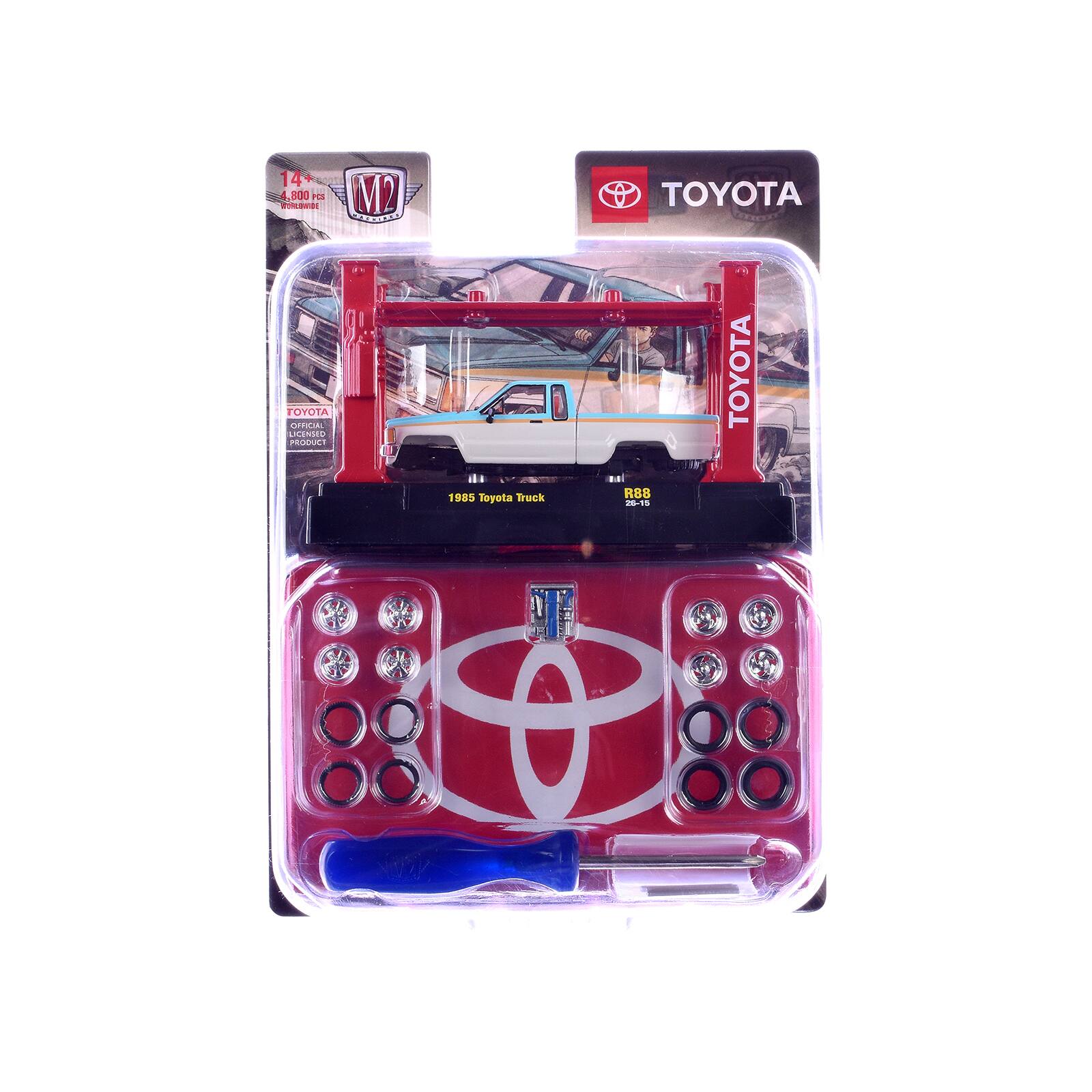 14 4,800 P o M2 CT TOYOTA OFFICIAL LICENSE PRO 1985 Toyota Truck M R88