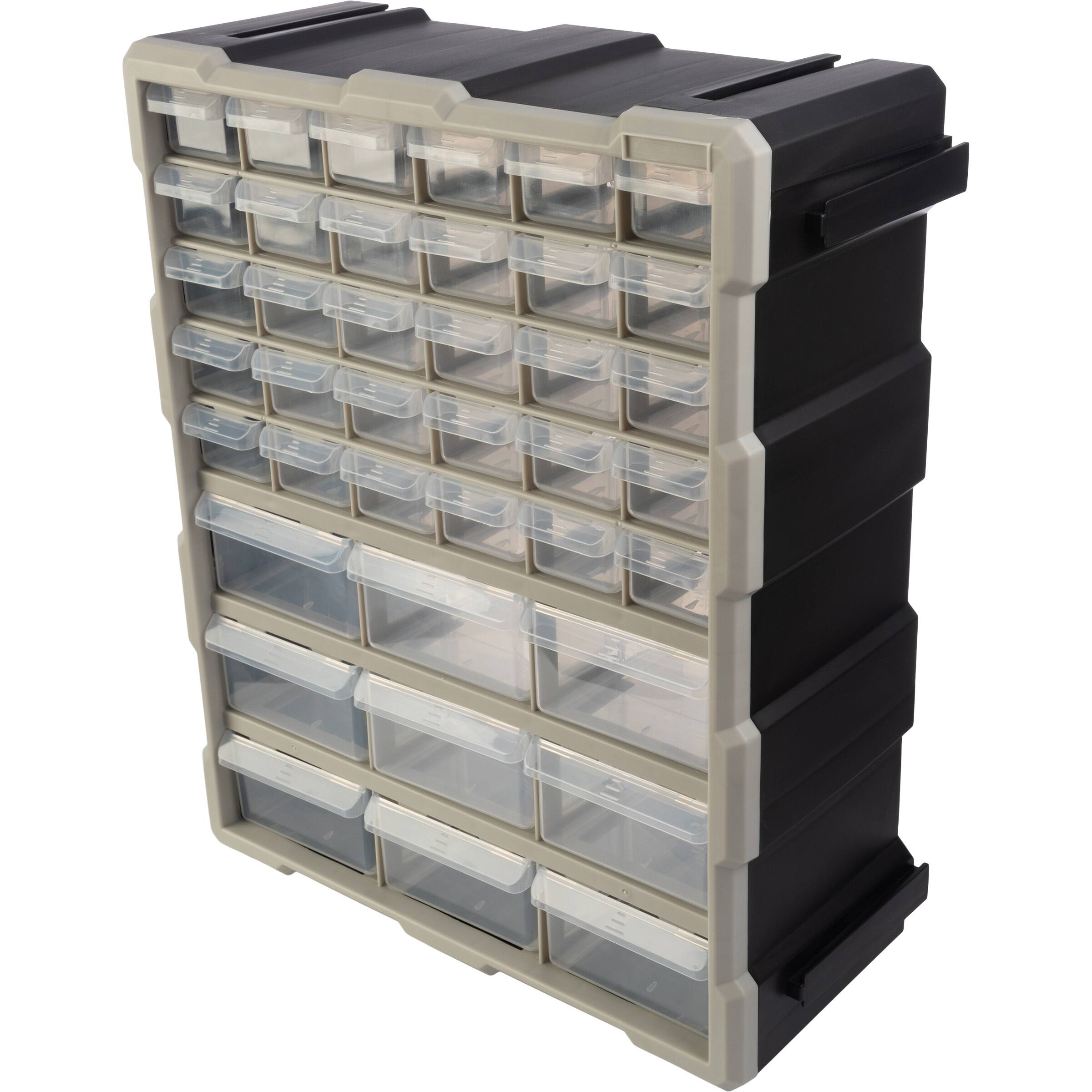 Alt View 1. Stalwart - 39-Drawer Small Part Organizer - Black.
