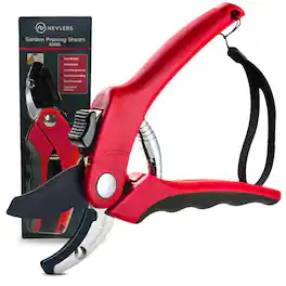 Nevlers - Professional Stainless Steel Heavy-Duty Garden Anvil Pruning Shears