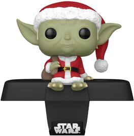 Funko - Edge-Sitter Bobblehead Stocking Hanger: Star Wars: Yoda - Collectibles - Multicolor