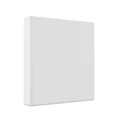 Front. Staples - 2" 3-Ring View Binders, 12/Pack - White.