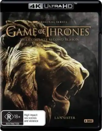 Front. Game of Thrones: The Complete Second Season - 4K Blu-Ray.