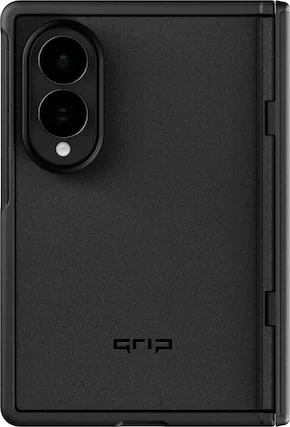 Front. dbrand - Grip Case with Magnets for Galaxy Z Fold8 - Black.