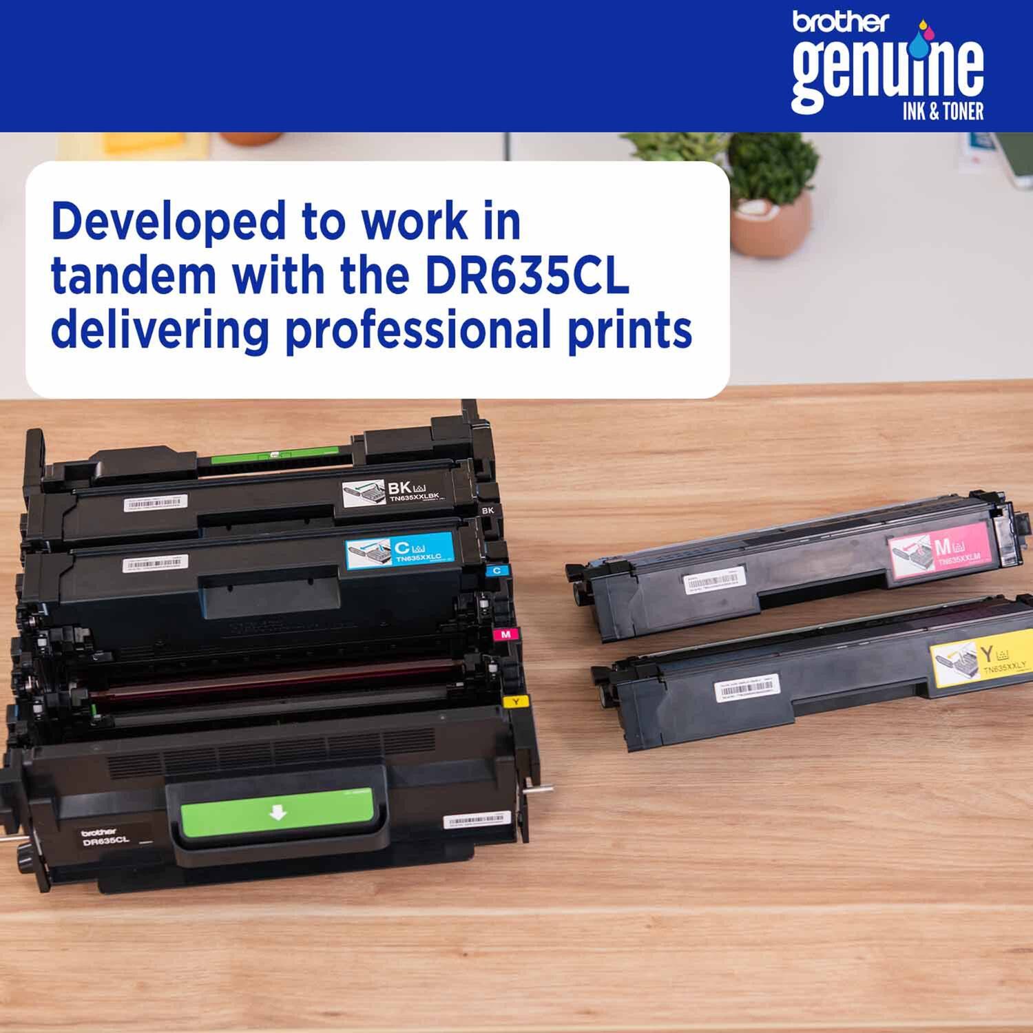 Developed to work in tandem with the DR635CL delivering professional prints

brother genuine INK & TONER