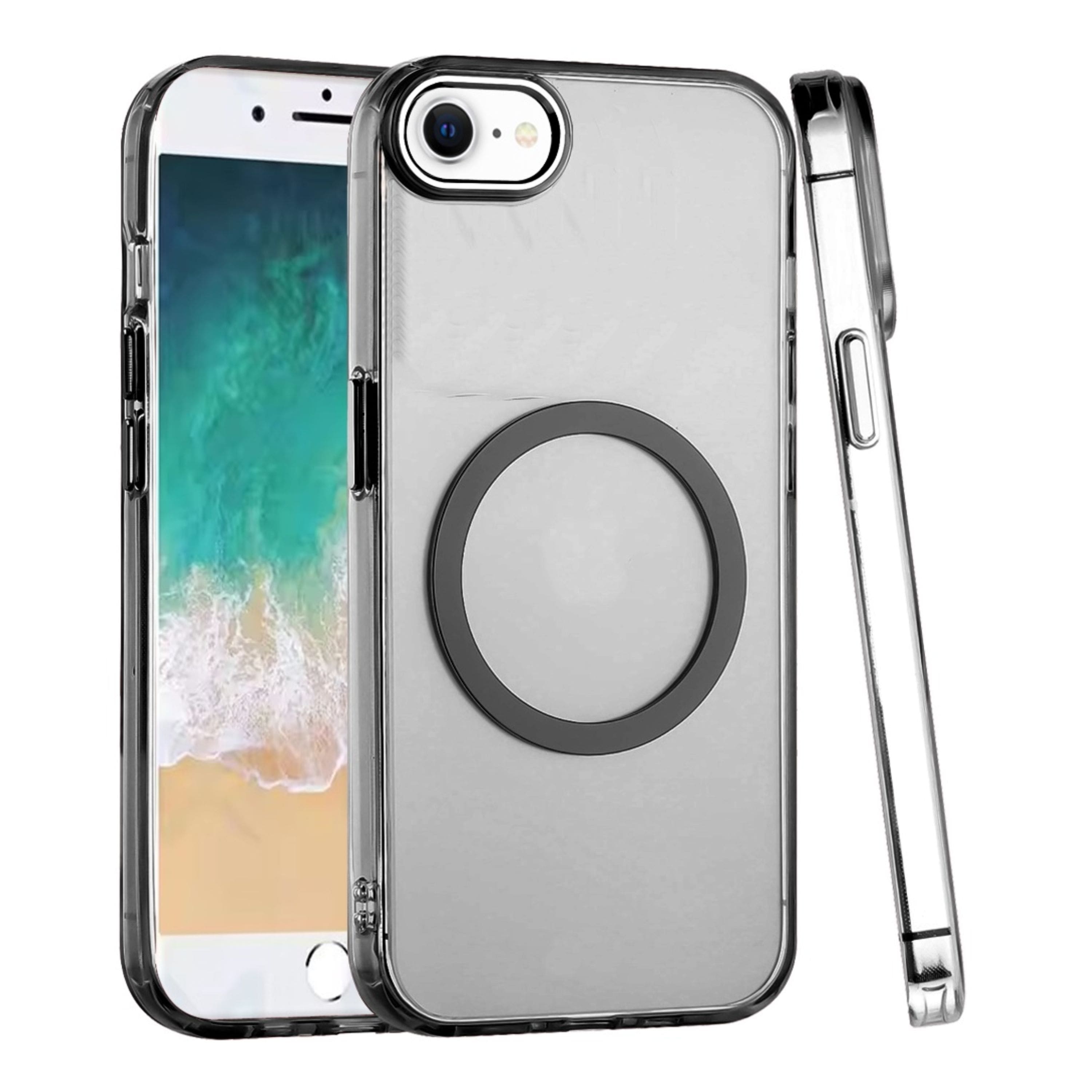 Kitcheniva - Hybrid Raised Camera Bezel Magnetic Circle Phone Case With Tempered Glass For iPhone 16e/17e - Black price history on PriceWatchPro