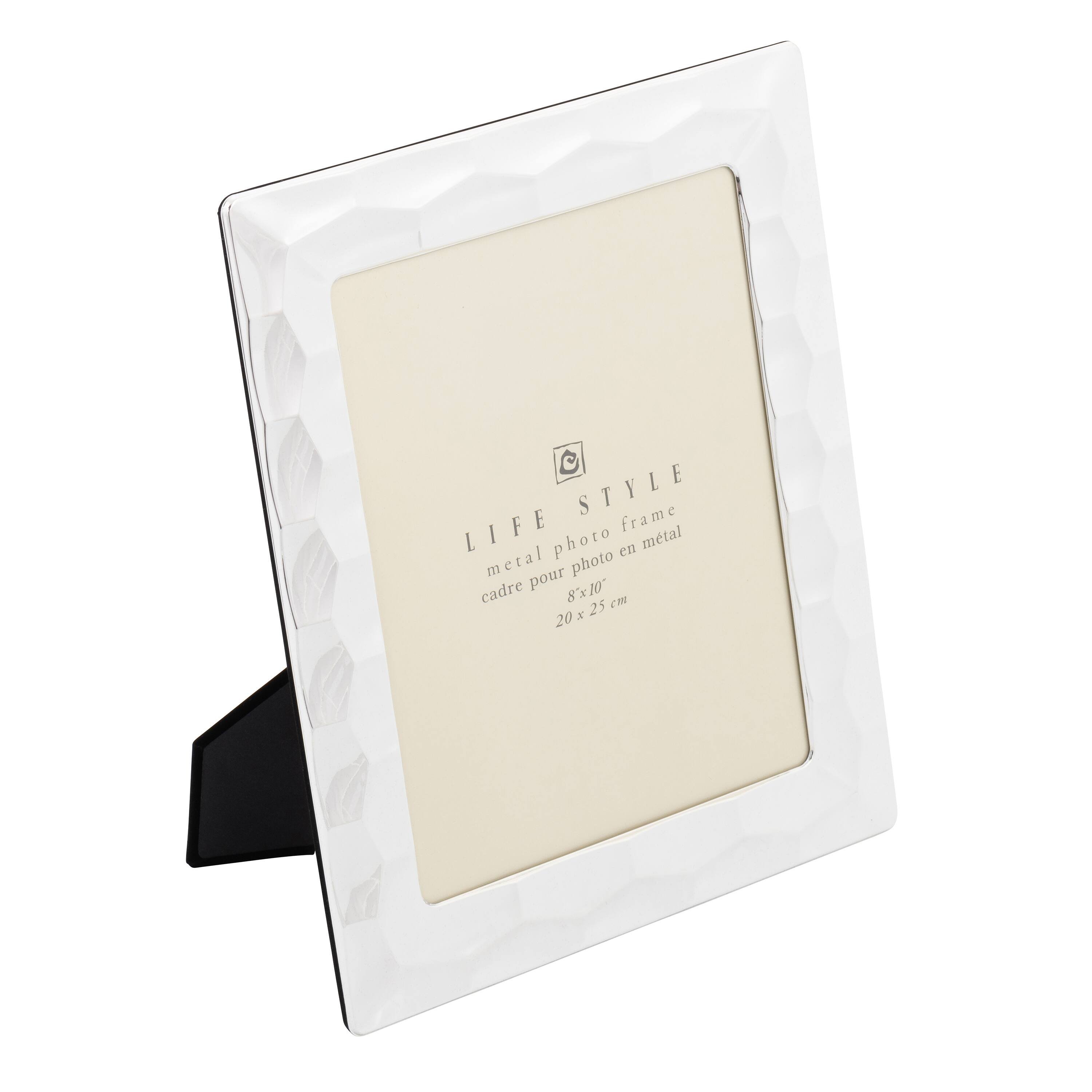 Jiallo - Plated 8x10" Frame, Prism Border - Silver