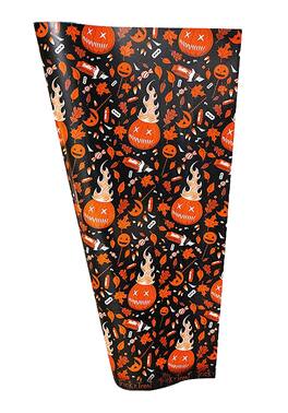 Trick or Treat Studios - Trick r Treat Seasons Greetings Premium Wrapping Paper | 30 x 96 Inches - Orange