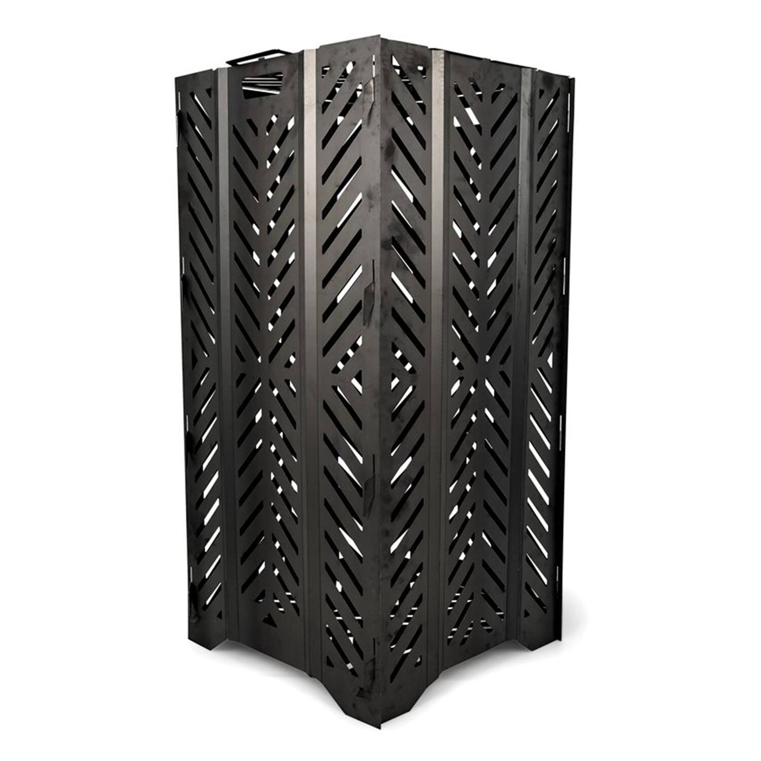 Alt View 2. Camco - Camco 51250 Outdoor Yard Debris Burn Bin Incinerator with Lid, Large, 45 Inch - Black.