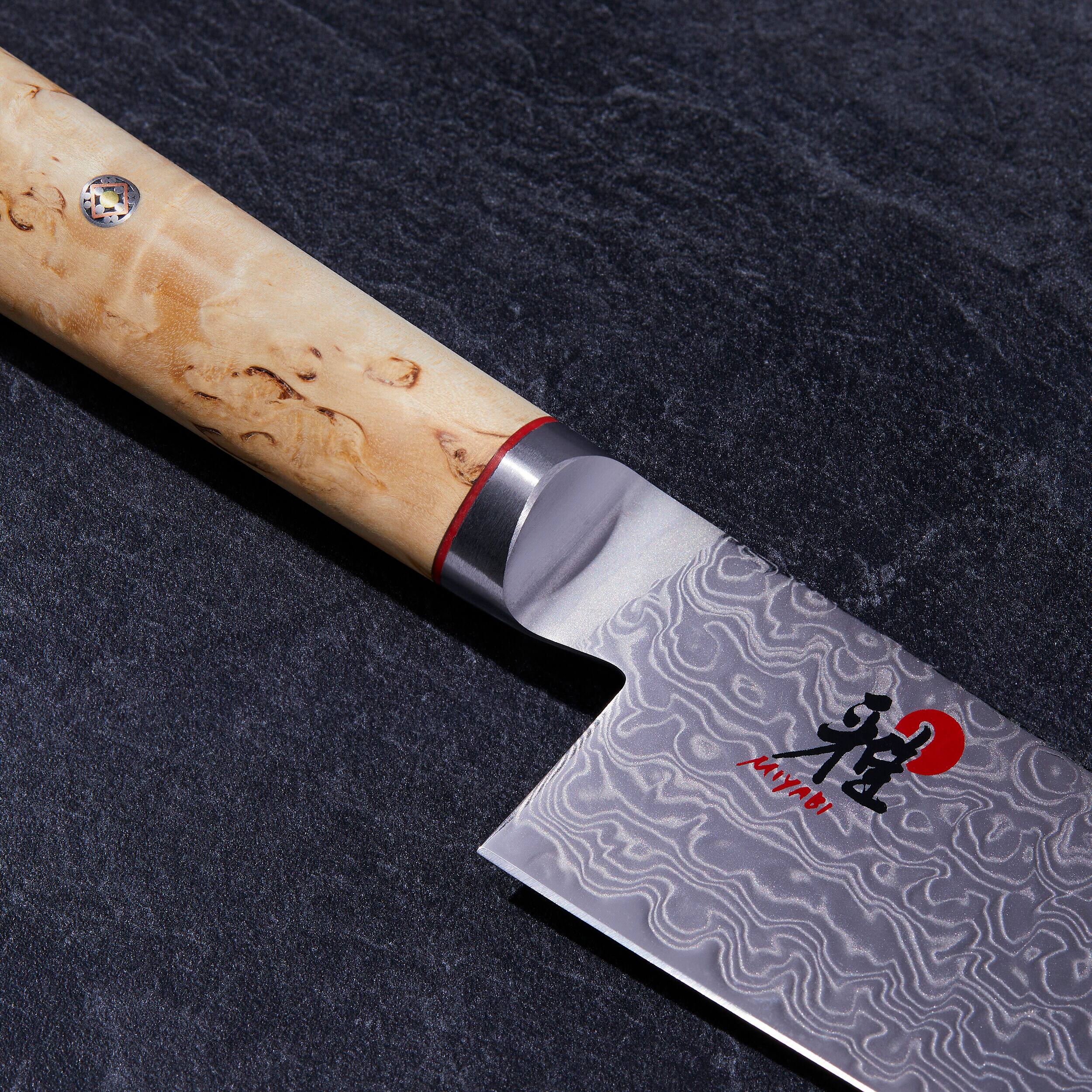 Alt View 3. Miyabi - Miyabi Birchwood SG2 8-inch Chef's Knife - Stainless Steel.