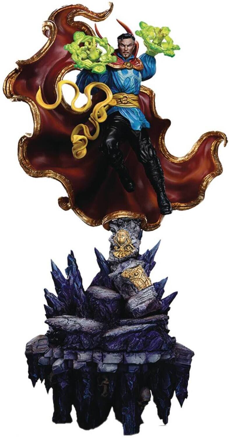 Front. Iron Studios - Iron Studios - Marvel - Deluxe Art Scale 1/10 - Doctor Strange Statue   - Collectibles - Multicolor.