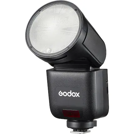 Front. Godox - Godox V1mid F TTL On-Camera Flash for FUJIFILM - Black.