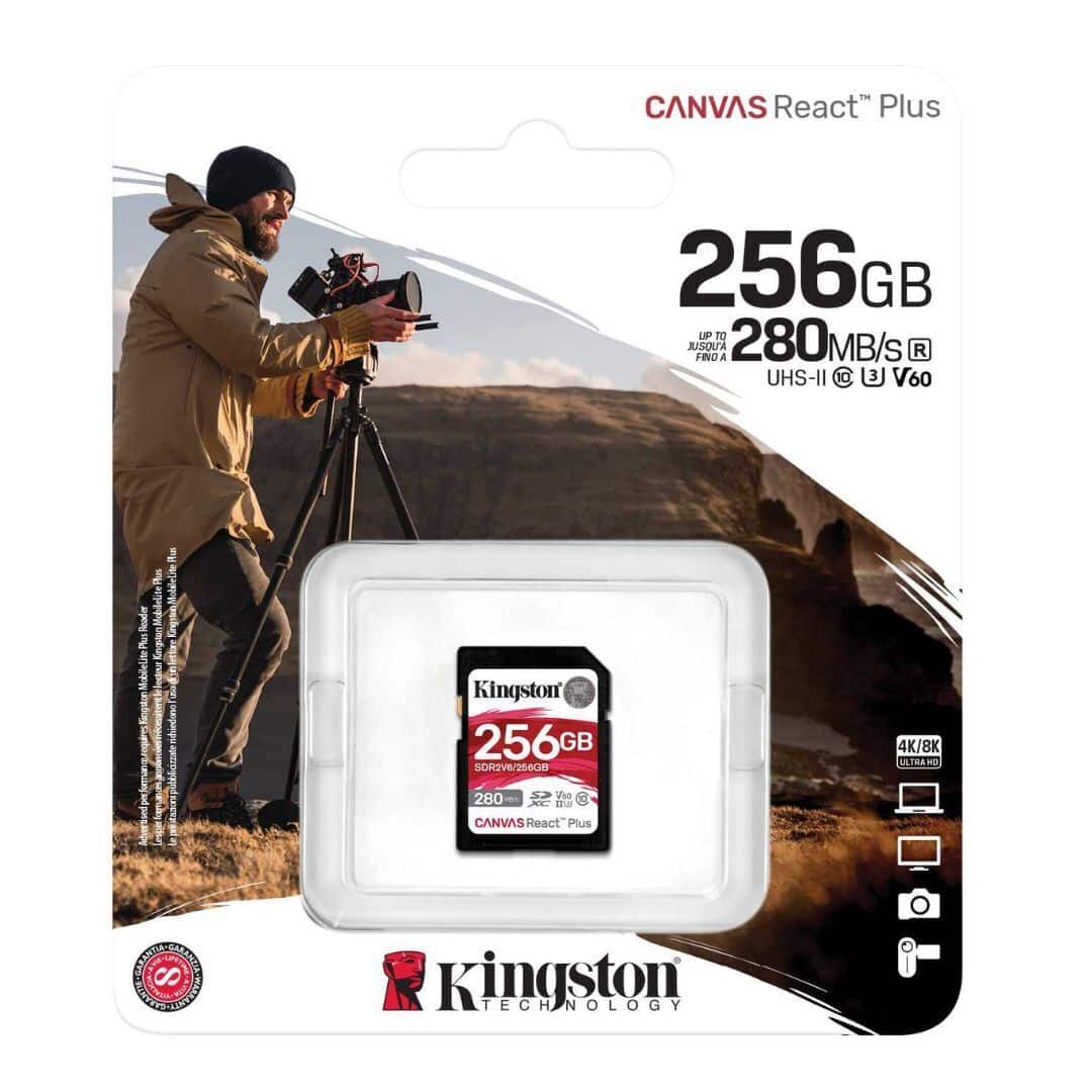 SDXCカード Canvas React Plus MLPR2/256GB Kingston Canvas React Plus 256GB SD Card (V60 280MB/s Read) SDR2V6