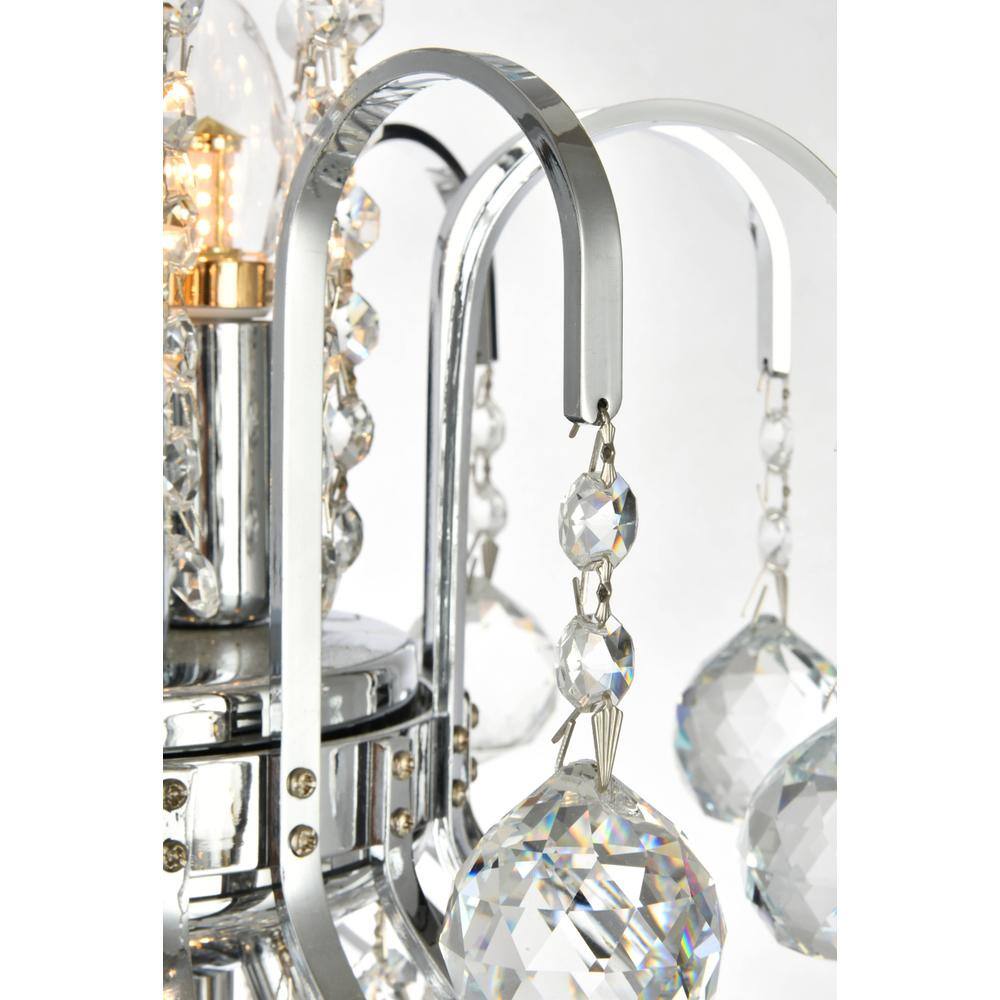 Alt View 1. Elegant Lighting - Toureg 11 light Chrome Chandelier Clear Royal Cut Crystal - Chrome.
