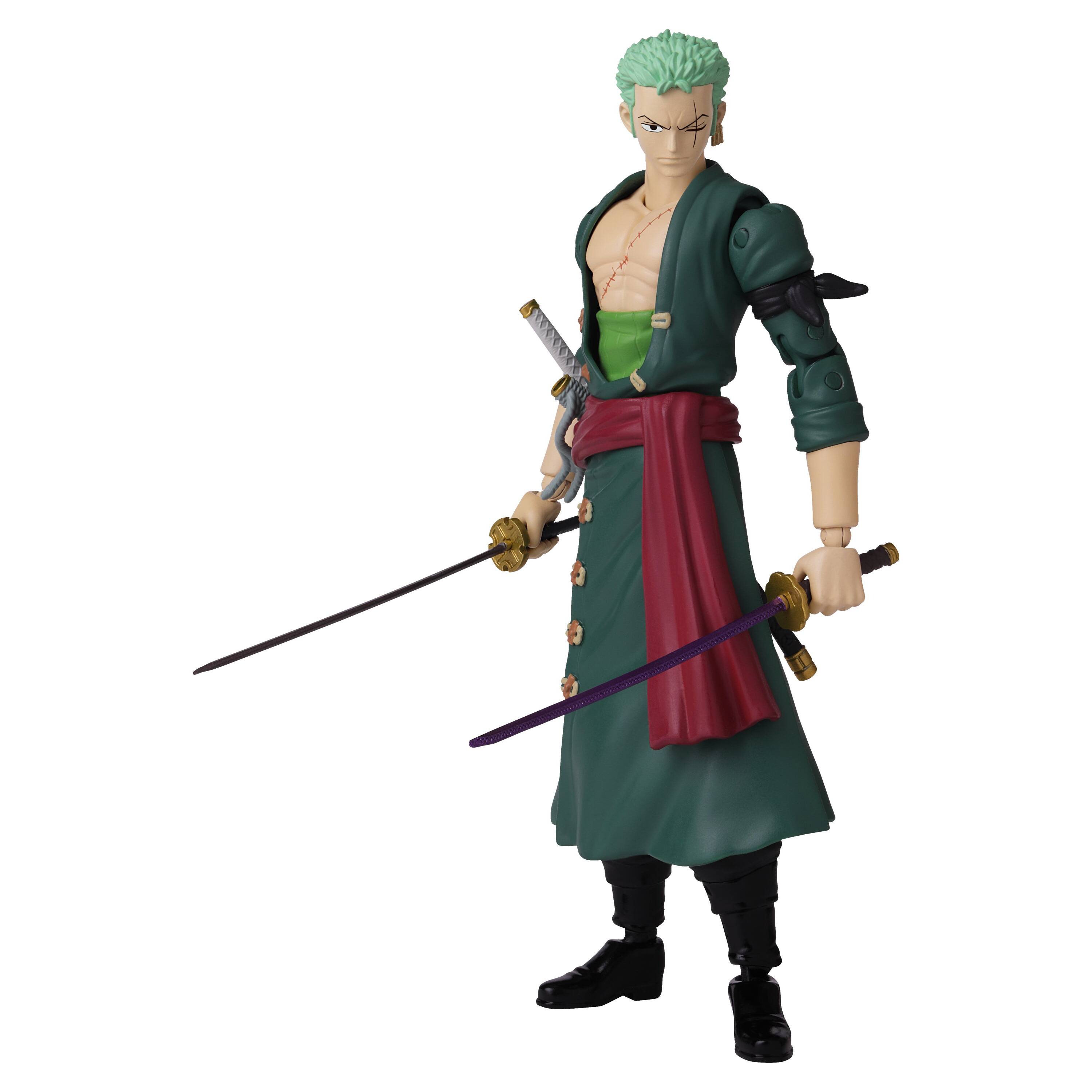 Alt View 11. Bandai - Anime Heroes One Piece 6.5" Action Figure - Roronoa Zoro.