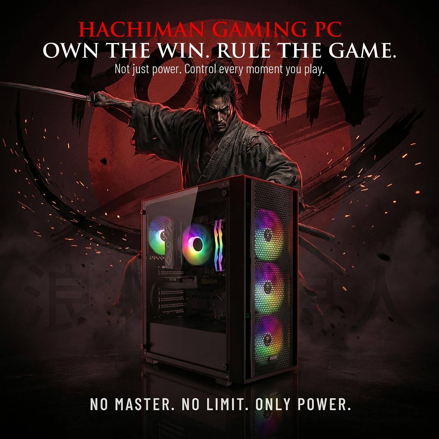 Hachiman PC Ronin Gaming PC, AMD Ryzen 5 9600X, GeForce RTX 5060