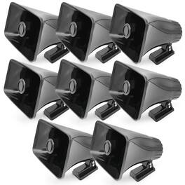Pyle - 8" PA Horn Speaker for Indoor/Outdoor Use, 65W Peak Power, 8 Pack - Black