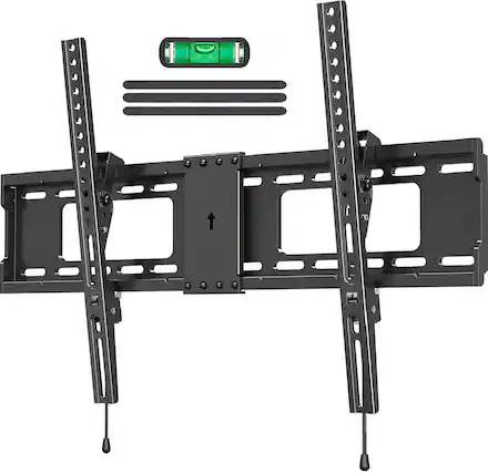 Front. Dazzed Corner - Low Profile Tilt TV Wall Mount 37–85", VESA 600x400 - Black.