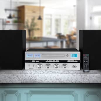 Victor Audio Victor Milwaukee Desktop Stereo System Black - Best Buy Victor Audio Victor Milwaukee Desktop Stereo System Black - Best Buy