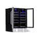 Alt View 9. NewAir - 24" Built-in Dual Zone 18 Bottle and 58 Can Wine and Beverage Fridge with French Doors & Chrome Shelves - Stainless steel.