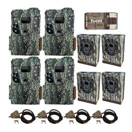 Browning - 4PK Pro Scout Max HD Cell TrailCamera, Sec/Box, LockCable 32GB M/CRD,CR