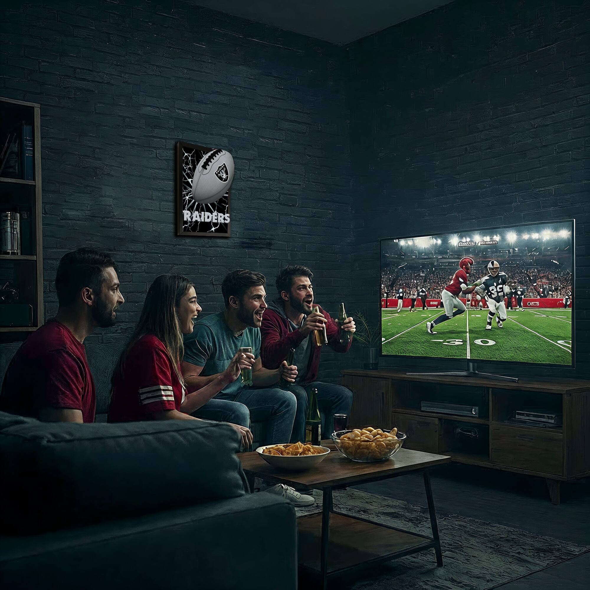 The text in the image reads:

"RAIDERS"