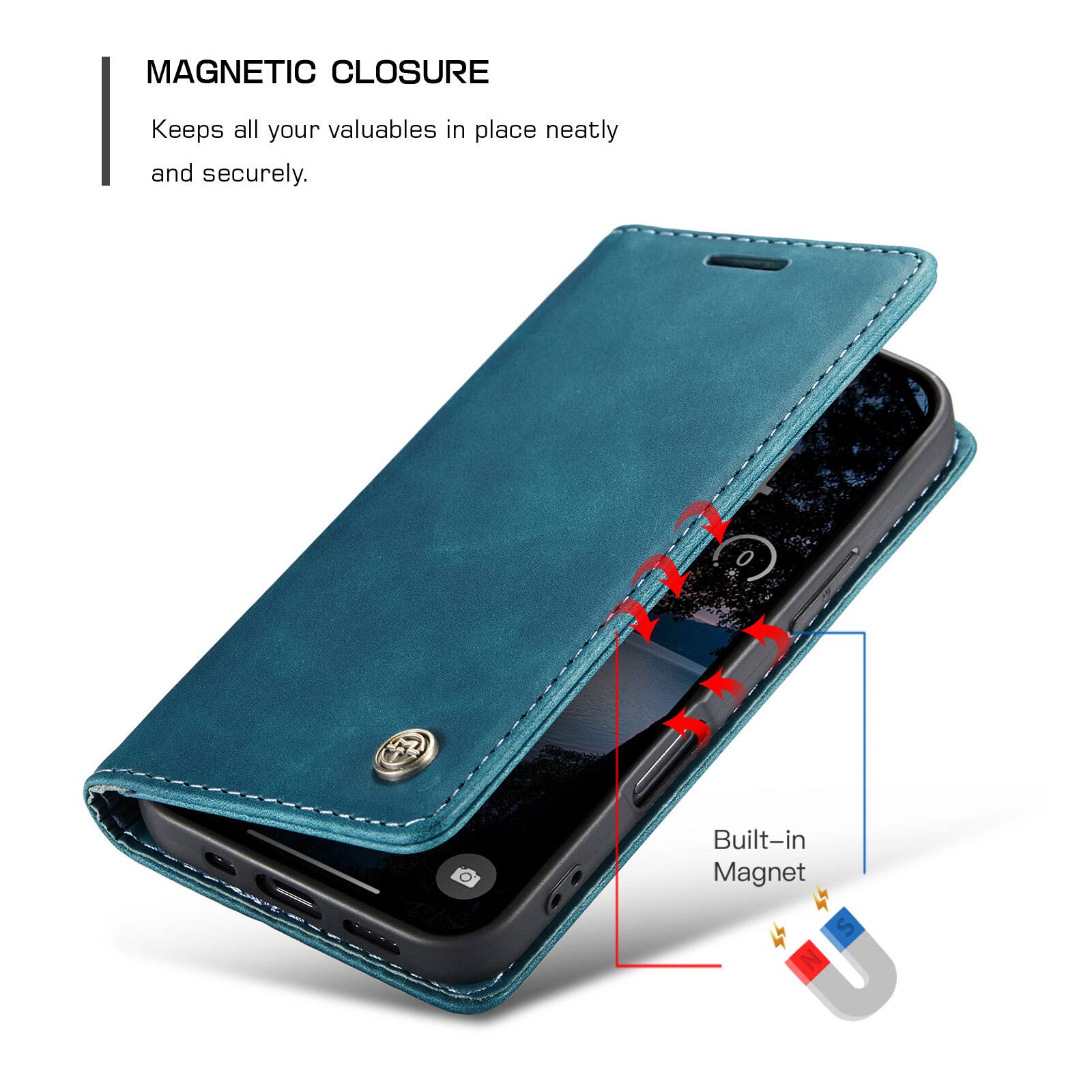 MAGNETIC CLOSURE  
Keeps all your valuables in place neatly and securely.  
Built-in Magnet