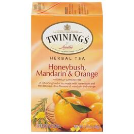 Twinings - Honeybush, Mandarin & Orange Herbal Tea - Case of 6 - 20 Bags