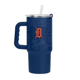Logo Brands - Detroit Tigers 24oz. Replay Powder Coat Tumbler - Navy