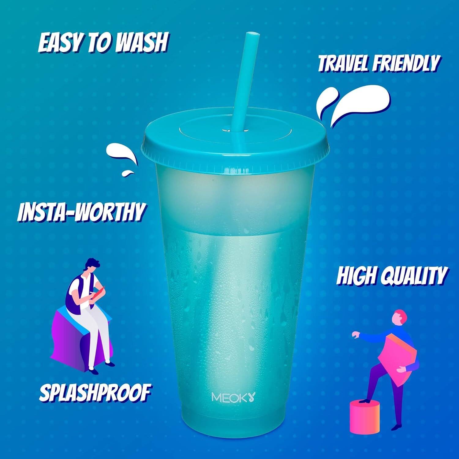 EASY TO WASH, TRAVEL FRIENDLY, INSTA-WORTHY, HIGH QUALITY, SPLASHPROOF, MEOKY