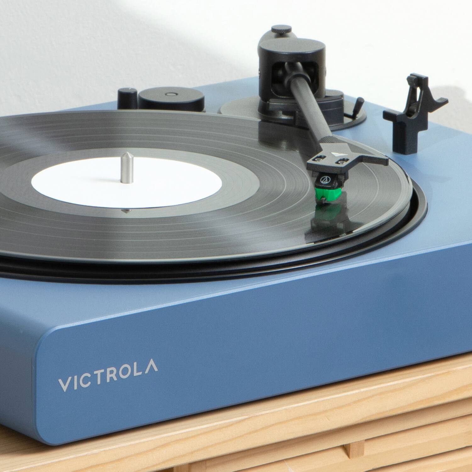 Alt View 15. Victrola - Victrola Stream Onyx – Wi-Fi and Bluetooth Turntable (Works with Sonos) - Blue.