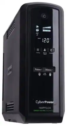 CyberPower - PFC Sinewave Series 1500VA Battery Back-Up System - Black
