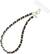 Front. VELVET CAVIAR - Velvet Caviar Phone Charm Wristlet- Black Leather - Black Leather.