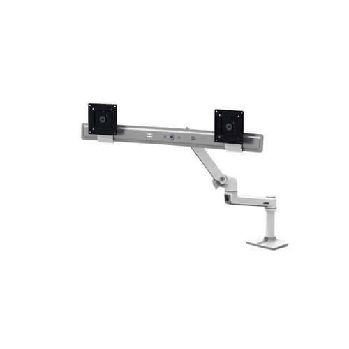 Ergotron - 45-489-216 Monitor Desk Mounting Arm - White - 2 Monitors Supported - 25 Inches Screen Support - 22 lb. Load Ca - Black