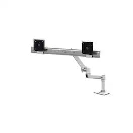 Ergotron - 45-489-216 Monitor Desk Mounting Arm - White - 2 Monitors Supported - 25 Inches Screen Support - 22 lb. Load Ca - Black