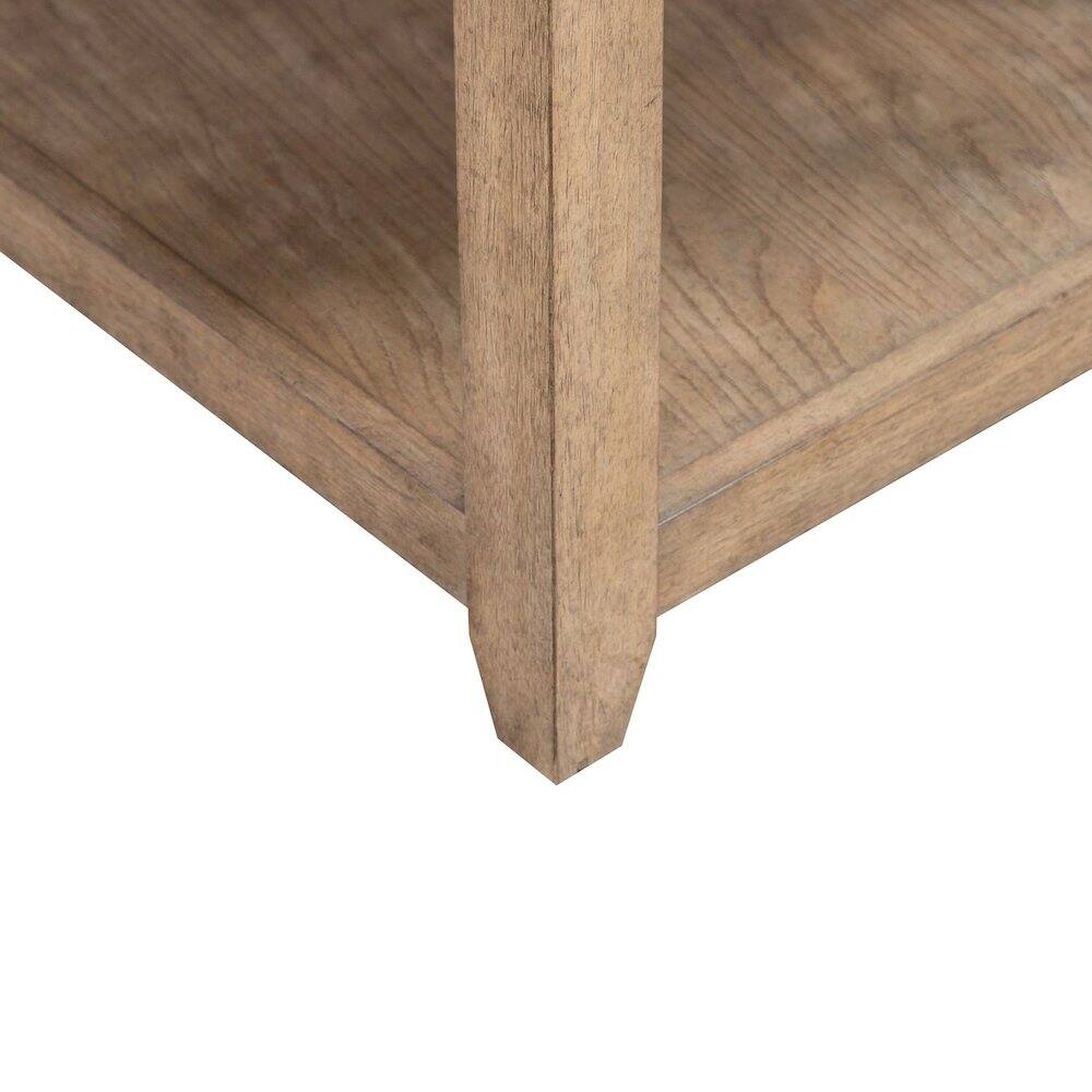 Alt View 3. Liberty Furniture Industries - Millstone End Table with Unique Tile Top for Living Room - Nutmeg Oak Wood - Nutmeg.