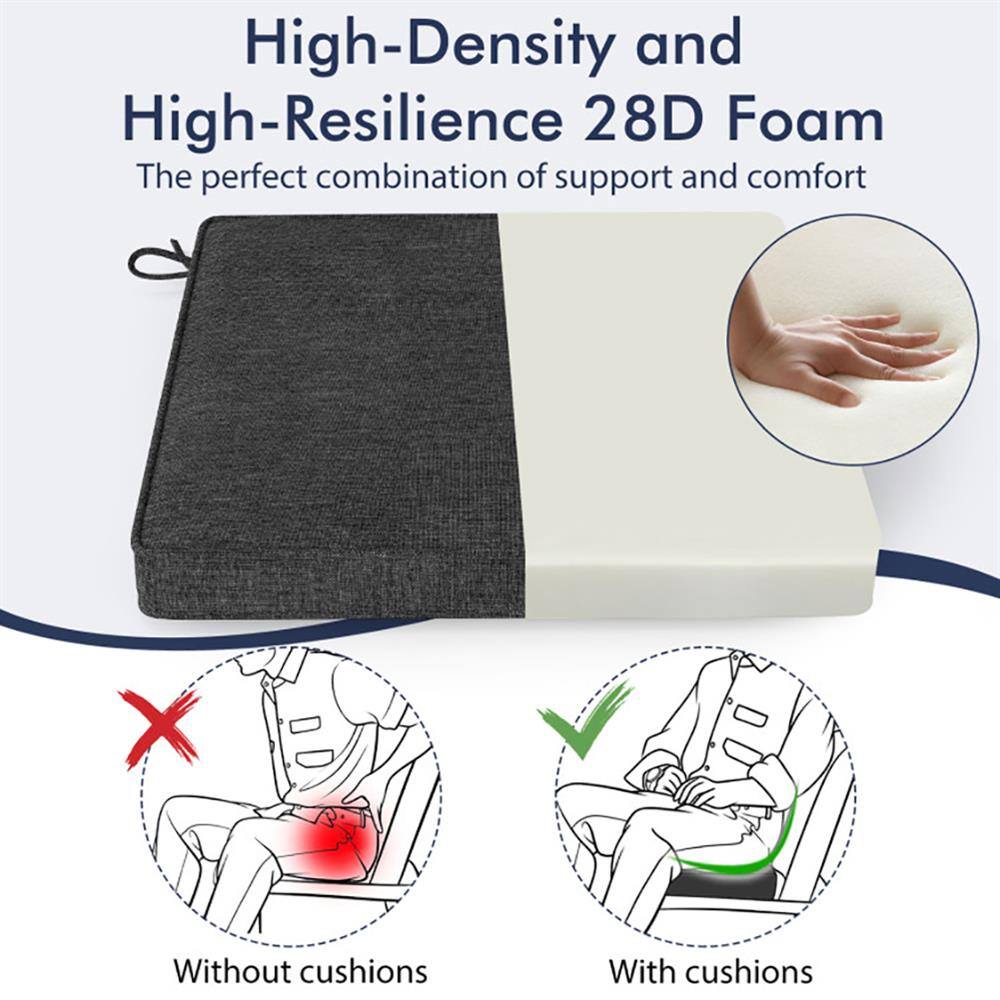 High-Density and High-Resilience 28D Foam  
The perfect combination of support and comfort  

Without cushions  
With cushions