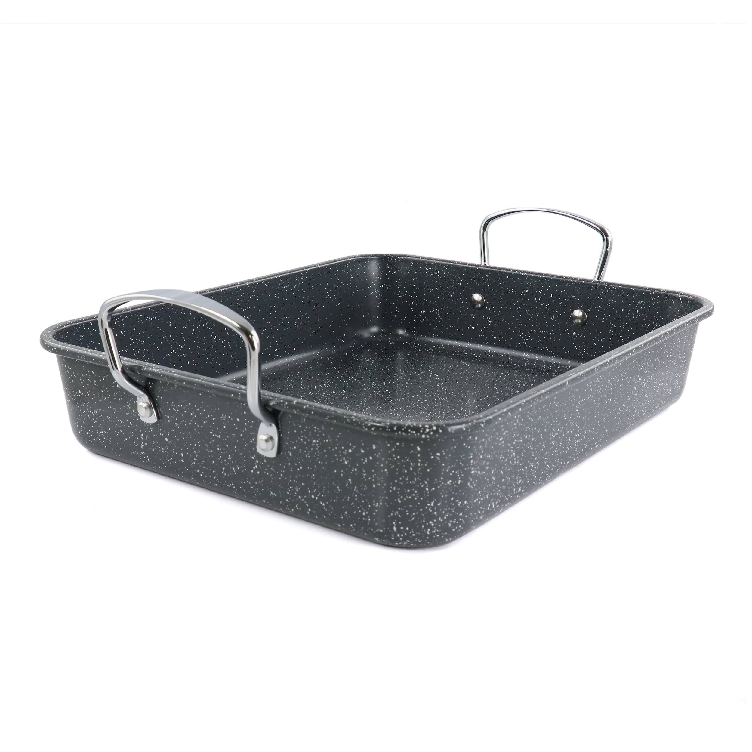 Alt View 1. Kenmore - Kenmore 16.5 Inch Large Carbon Steel Roaster With Rack - Gray.