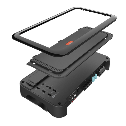 Angle. JBL - JBL Club 1000AM 1000-Watt @ 2 Ohms Class D Subwoofer Amplifier with Remote Level Control - Black.