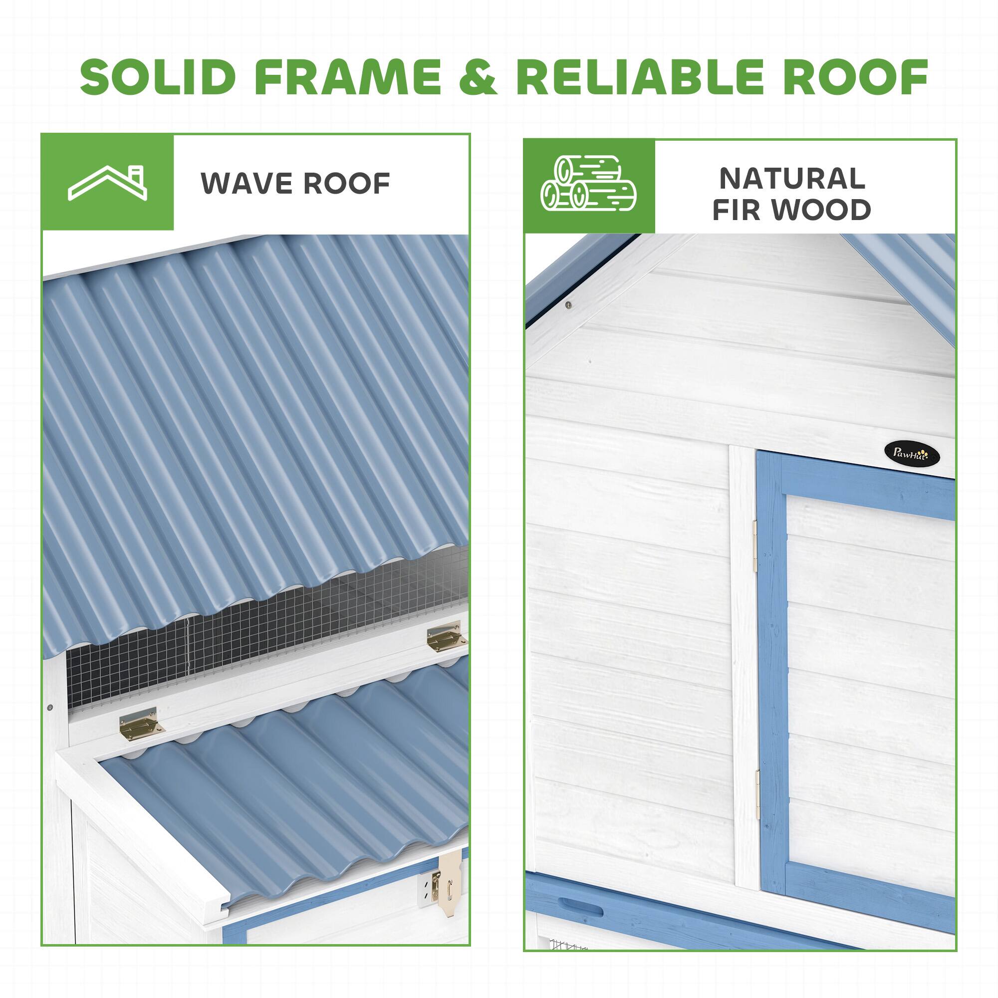 SOLID FRAME & RELIABLE ROOF

WAVE ROOF

NATURAL FIR WOOD