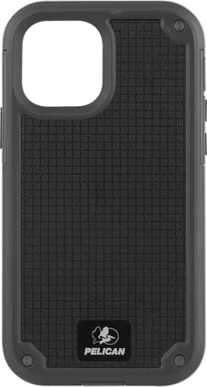 Front. Pelican - Pelican Shield G10 Black Case + Holster - iPhone 12/12 Pro - Black.