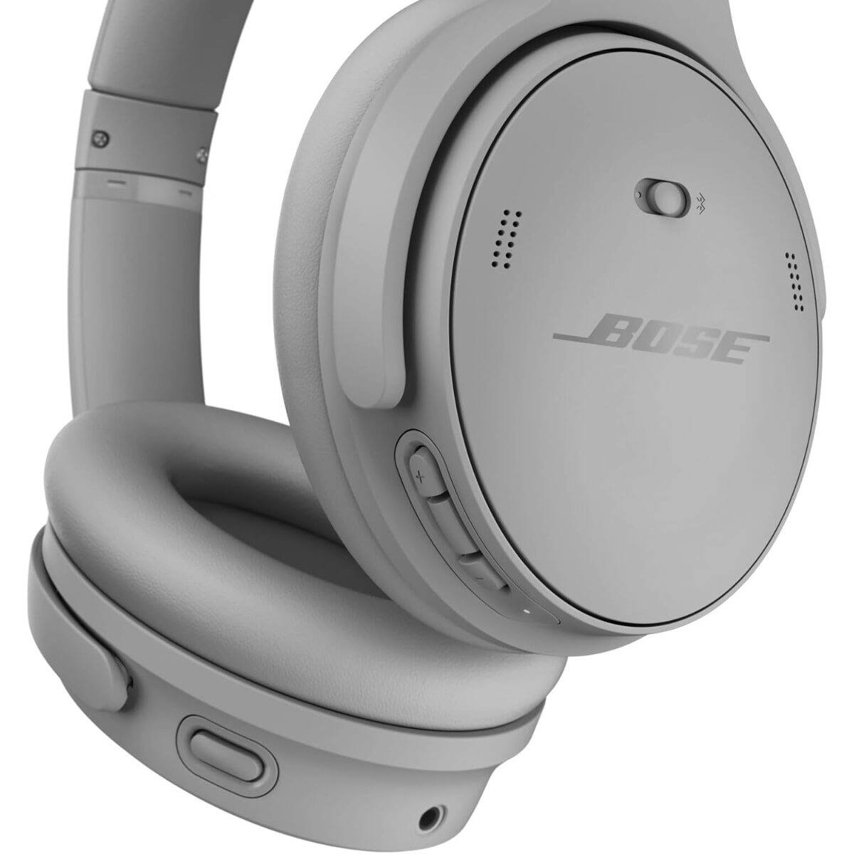 Alt View 9. Bose - Bose QuietComfort Wireless Noise Cancelling Over-Ear - White Smoke.