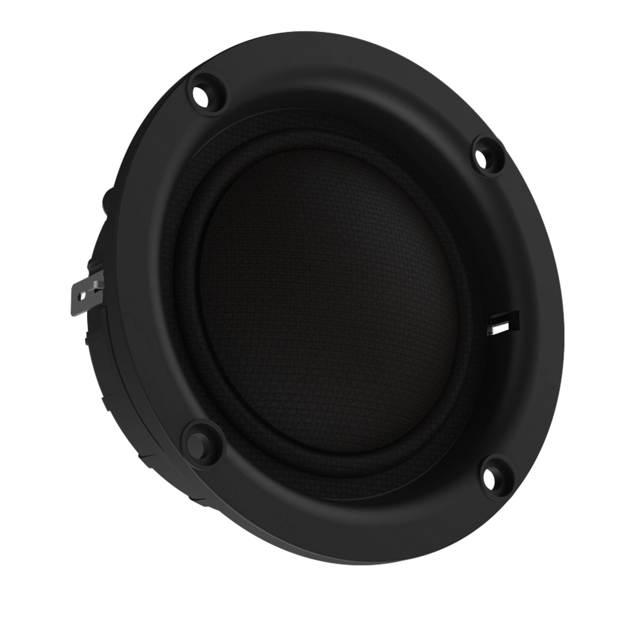 Alt View 4. Infinity - INFINITY KAPPA203S 2” car audio  midrange  w/bandpass crossover enclosure - Black.
