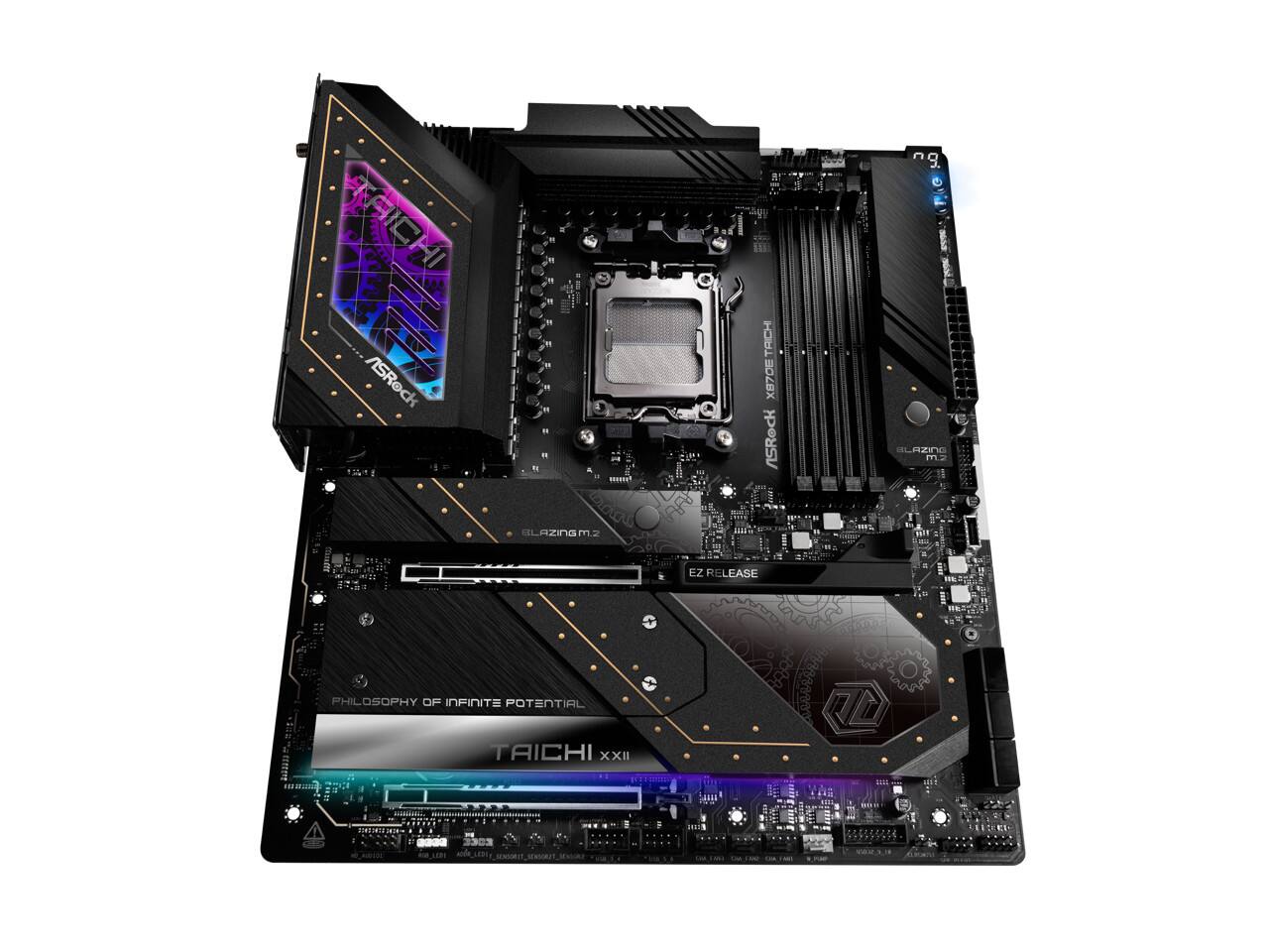 TA F 14 ASRock X87DE  
" a 1 1 1 1  
H - A TRCH  
BLAZING m.  
BLAZINGN  
EZ RELEASE  
PHILOSOPHY OF INFINITE POTENTIAL  
TAICHI XXII"