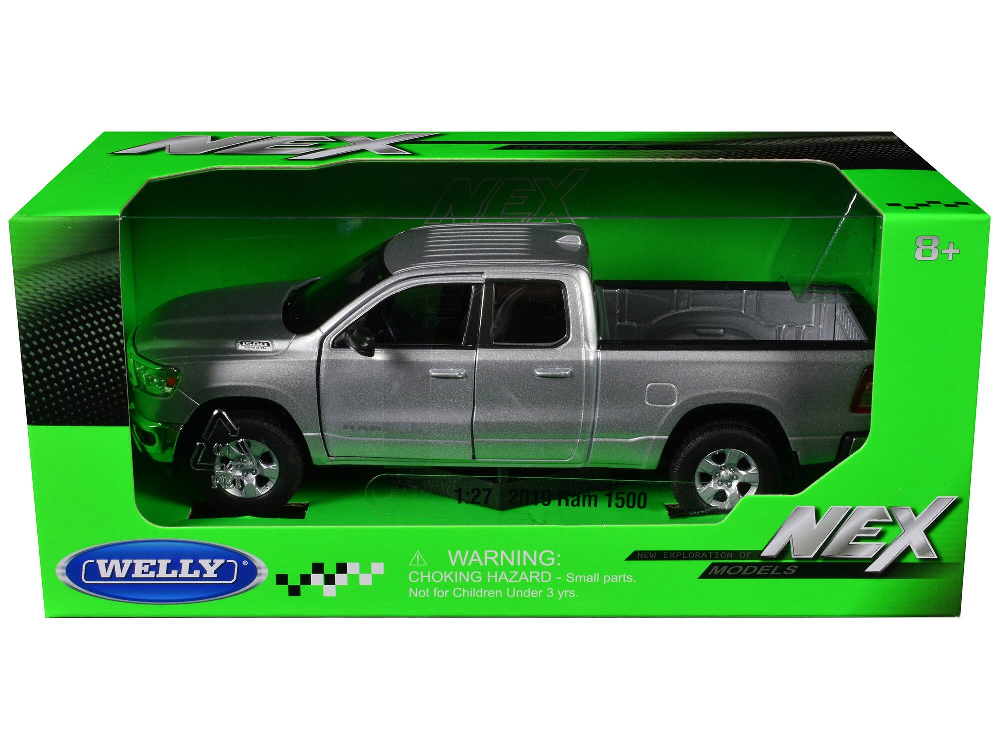 NEX 8+ SUMALD WELLY 1:27 2019 Ram 1500  
WARNING: NEW EXPLORATION MODELS OF NEX  
CHOKING HAZARD - Small parts. Not for Children Under 3 yrs.